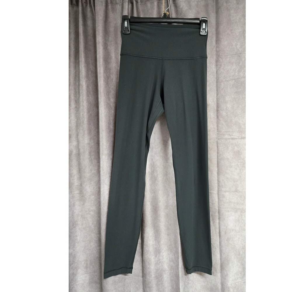 Aritzia Tna‎ Golden High Waisted Leggings Dark Green Gray Size 6 Yoga Athleisure
